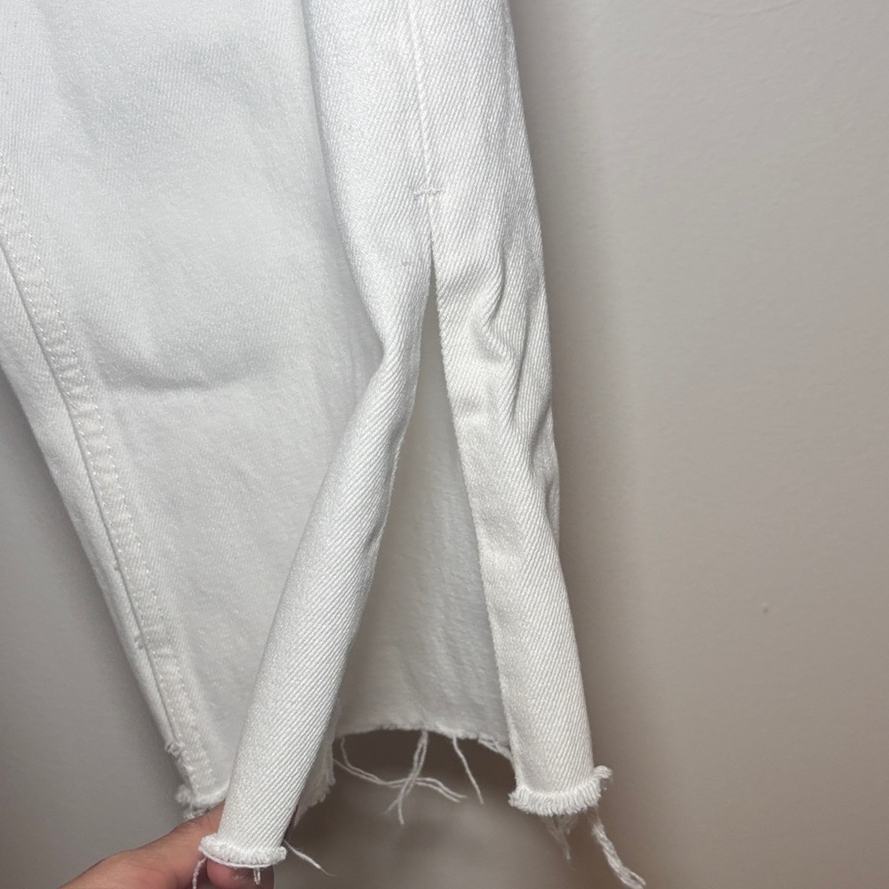 Zara White Floral Embroidered Flare Jeans - Picture 7 of 7